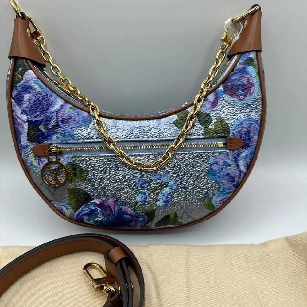 Louis Vuitton LV Garden Metallic Monogram Loop PM Bag Blue Limited Edition - Picture 2 of 15
